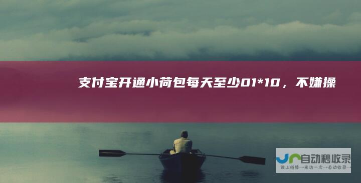 支付宝开通小荷包每天至少0.1*10，不嫌操作麻烦的可以玩一下，一月也有约30元